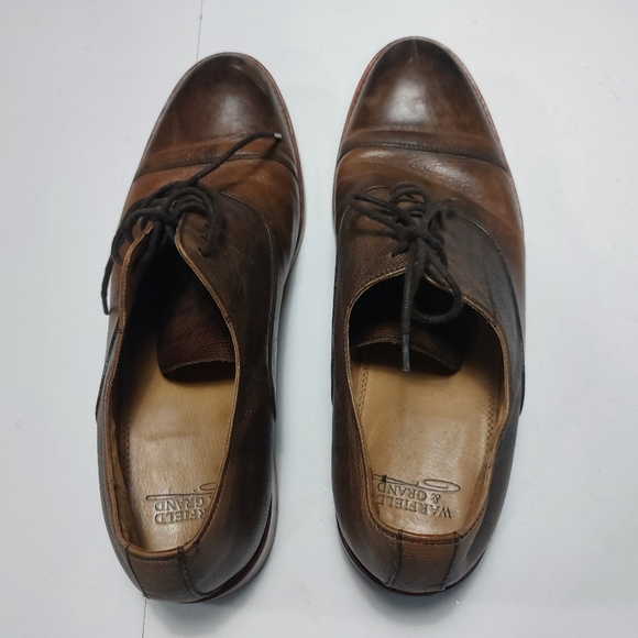 WARFIELD & GRANT Men's Tan Oxford Dress Shoe Leather Size US10 - Picture 2 of 11